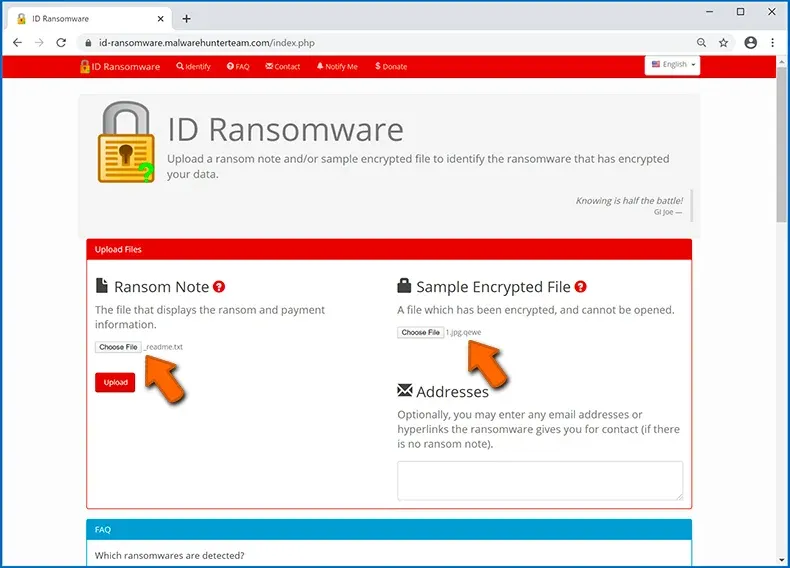 Identifizierung einer Ransomware-Infektion (Schritt 3)