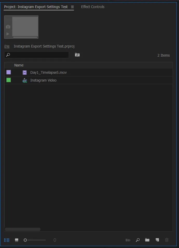Importieren von Videodateien in das Projektfenster von Premiere Pro
