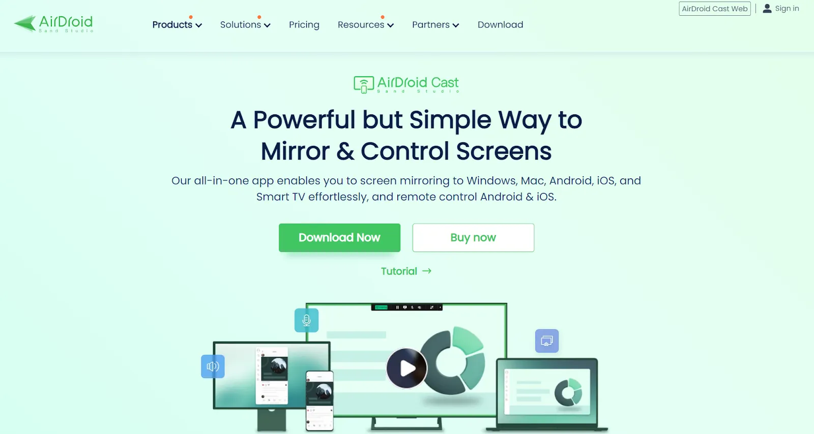 Interface von AirDroid Cast zeigt ein Zoom-Meeting, das auf einen Fernseher gestreamt wird