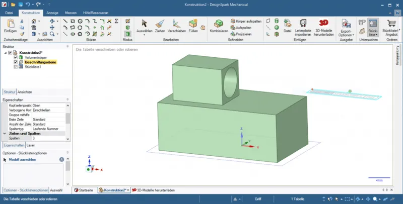 Intuitive Bedienoberfläche der 3D-CAD-Software DesignSpark Mechanical