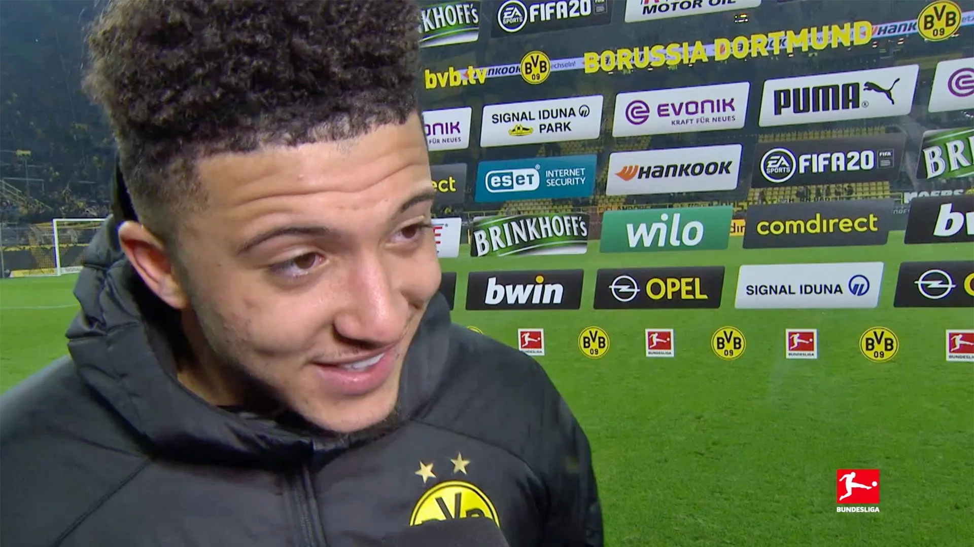 Jadon Sancho und Erling Haaland jubeln gemeinsam nach einem Tor für Borussia Dortmund