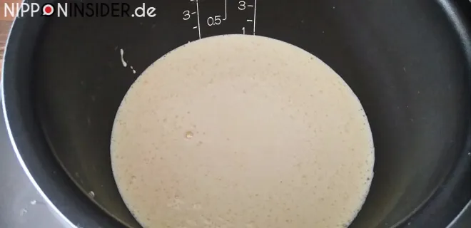 Japanischer Kuchen Teigmasse im Reiskocher | Nipponinsider