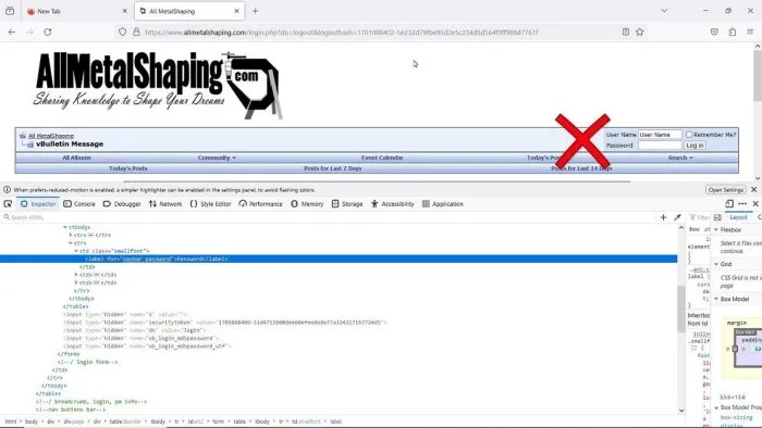 Kaspersky Password Manager Symbol in Chrome auf allmetalshaping.com, das die erfolgreiche Funktion anzeigt.