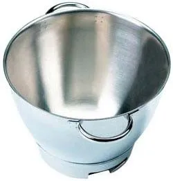 Kenwood Edelstahlschüssel Chef KAT 711SS, hochwertiges Zubehör für Küchenmaschinen, langlebig und leicht zu reinigen