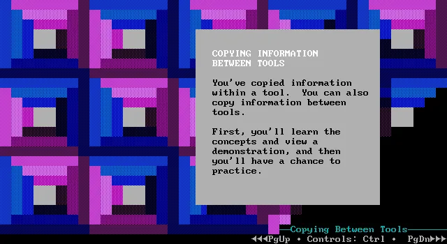 Kopieren von Elementen in Microsoft Works