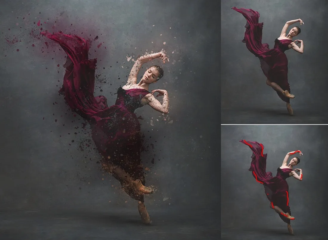 Kostenlose Dispersion Effekt Photoshop Action: Hochwertiger Streu-Effekt mit einfacher Anwendung und Anleitung