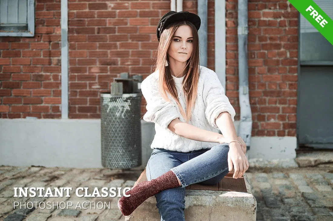 Kostenlose Instant Classic Photoshop Action für einen dezenten, klassischen Look in Porträts