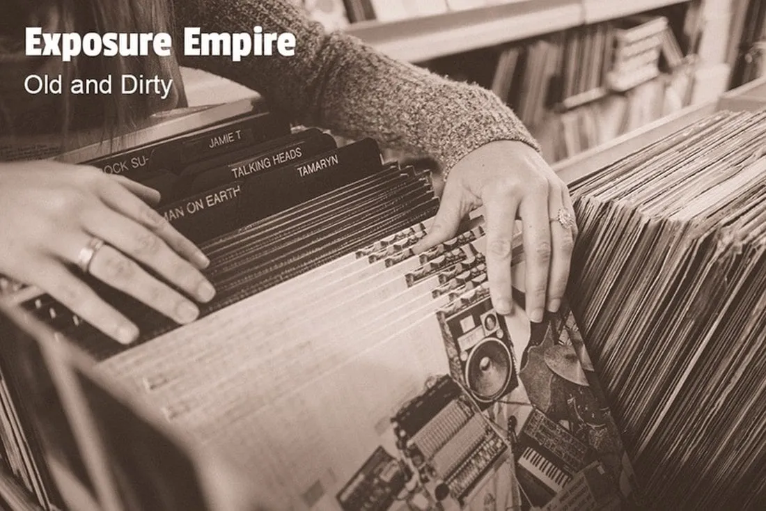 Kostenlose Old &amp; Dirty Photoshop Action für stilvolle Schwarz-Weiß-Effekte mit Vintage-Look, inklusive Lightroom-Preset