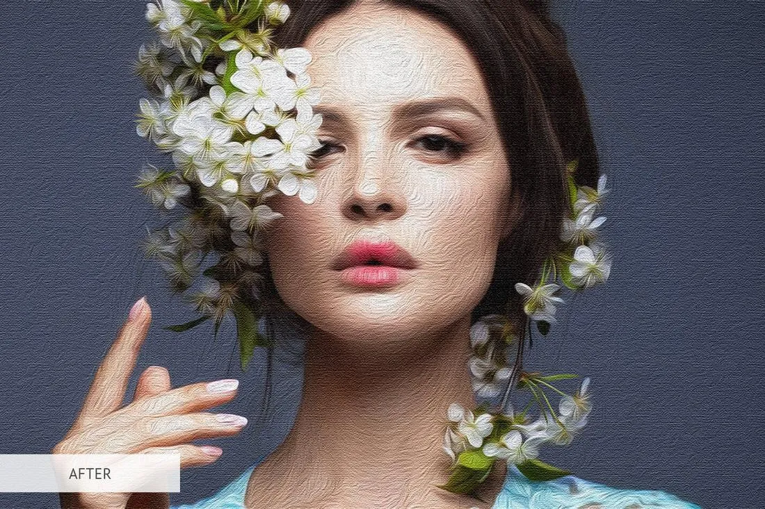 Kostenlose Ölfarbe Photoshop Action zur Umwandlung von Fotos in subtile, künstlerische Ölgemälde