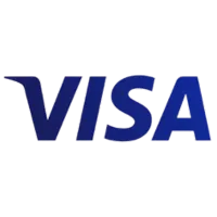Kreditkartenlogo von Visa für weltweite Zahlungen