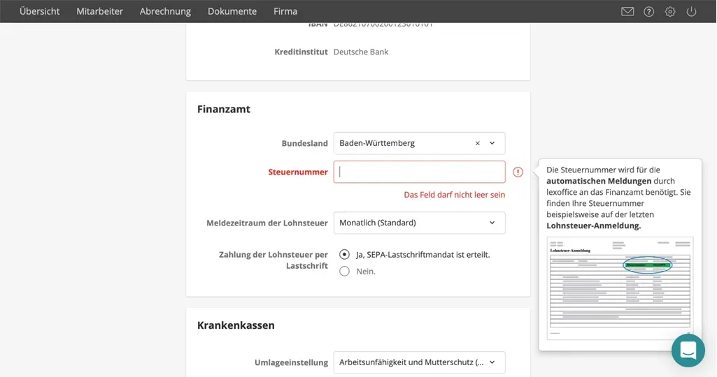 lexoffice Lohnprogramm Support: Direkte Hilfe und Kontexthilfen für die einfache Lohnbuchhaltung