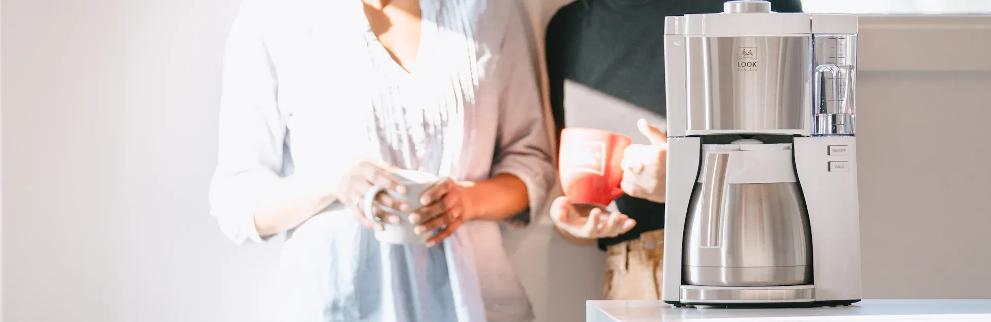Melitta LOOK Therm Perfection Kaffeemaschine in einer modernen Küche