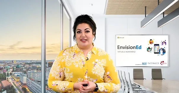 Mohanna Azarmandi, Chief Learning Officer bei Microsoft Deutschland, referiert über lebenslanges Lernen in Unternehmen