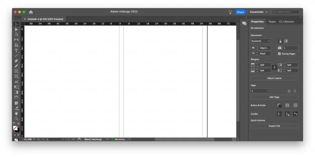 Neues Dokument in Adobe InDesign erstellen