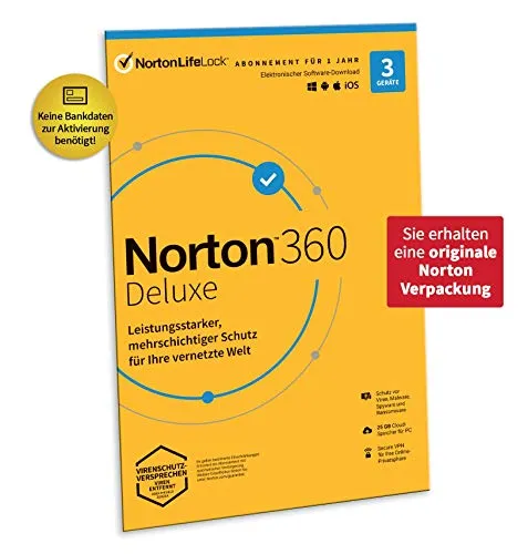 Norton 360 Deluxe: Sicherheitslösung mit Cloud-Backup