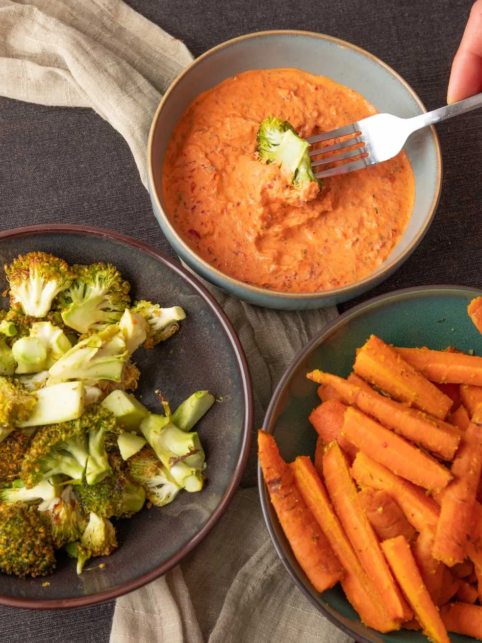 Ofengemüse Rezept mit Dip