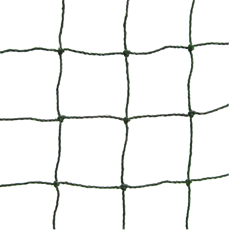 Olivgrünes, drahtverstärktes Katzennetz mit 30mm Maschenweite