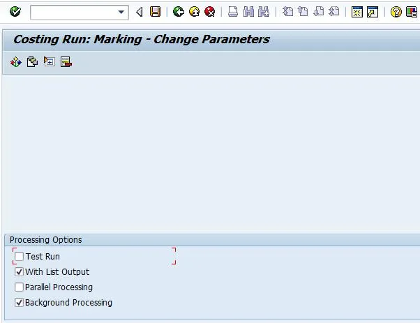 Parameter für die Satzung der zukünftigen Standardkosten in SAP CK40N