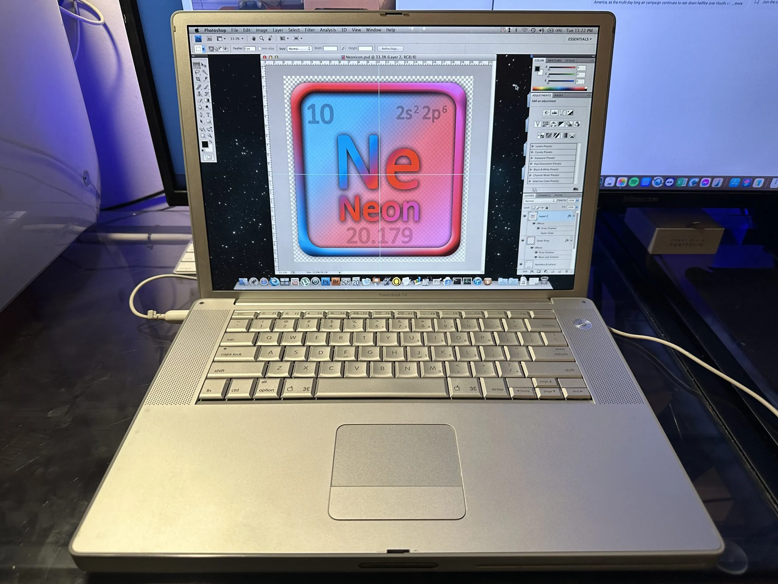 Photoshop CS4 auf einem PowerBook G4