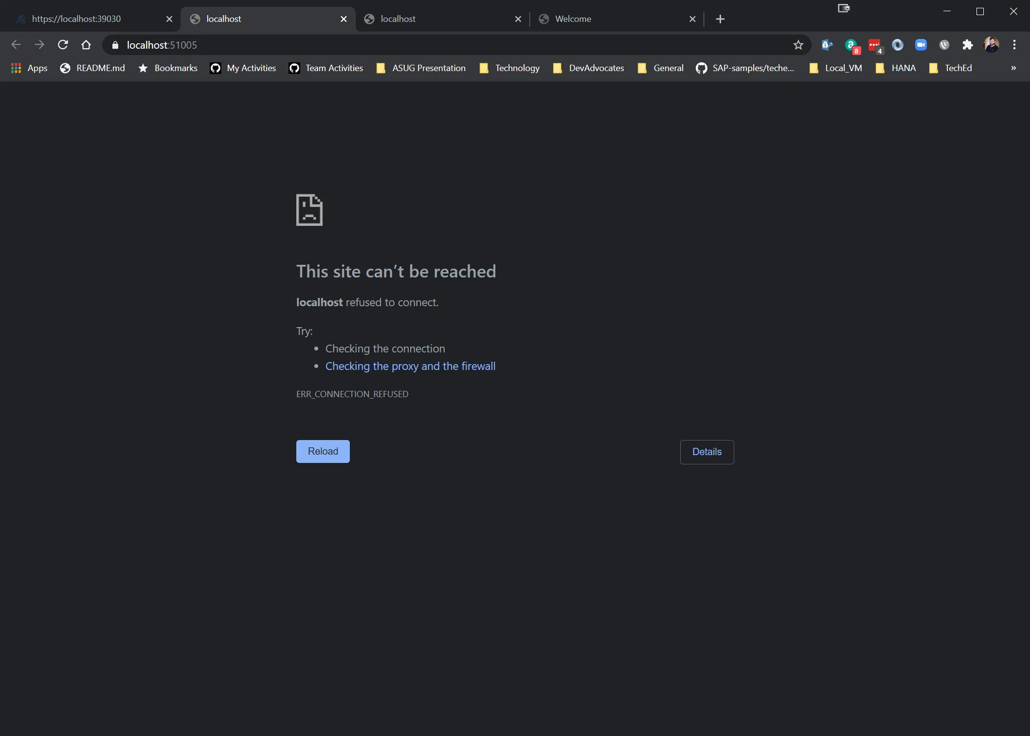 Portkonflikte mit anderen Anwendungsports