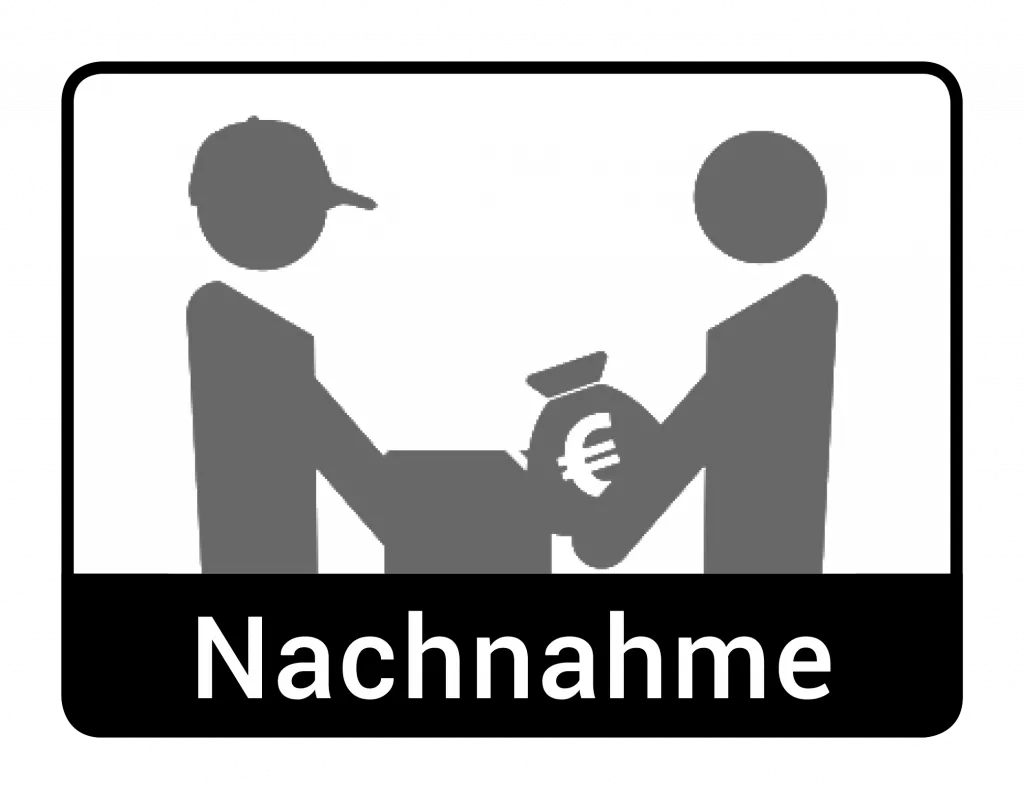 Postbote übergibt Paket gegen Barzahlung, eine seltenere Avira Zahlungsmöglichkeit