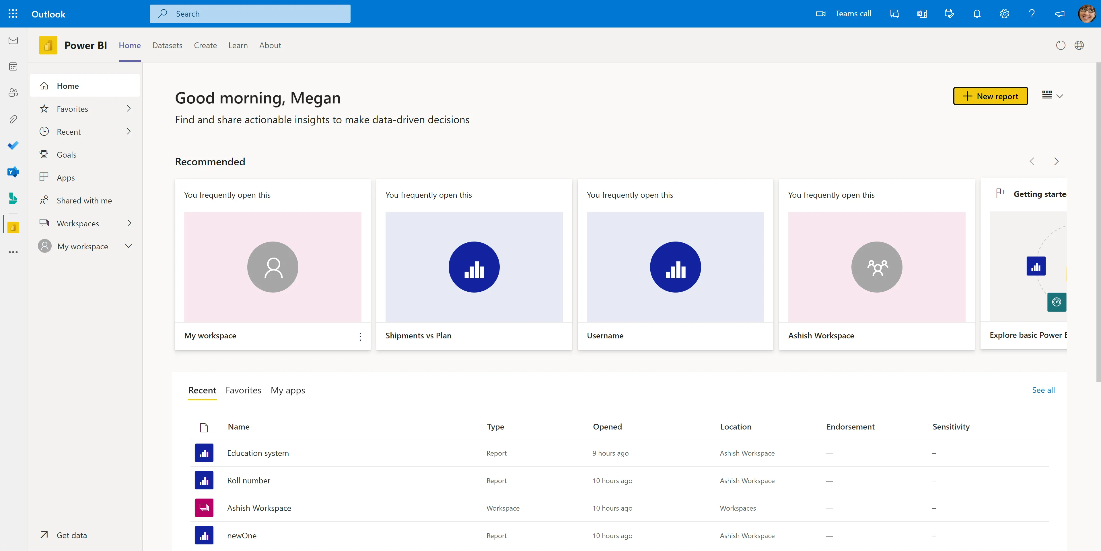 Power BI App im Web-Outlook: Interaktive Datenansichten direkt im Posteingang