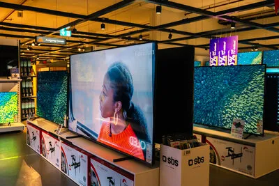 Präsentation von Unterhaltungselektronik und Multimedia bei Conforama