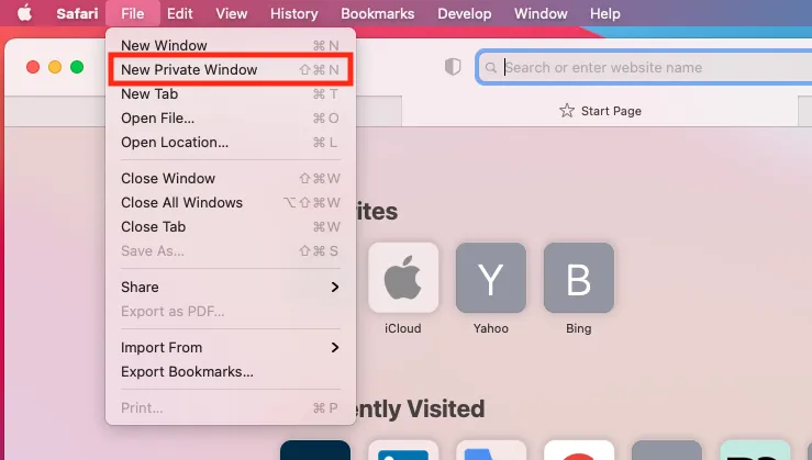 Privates Browsen in Safari auf Ihrem Mac