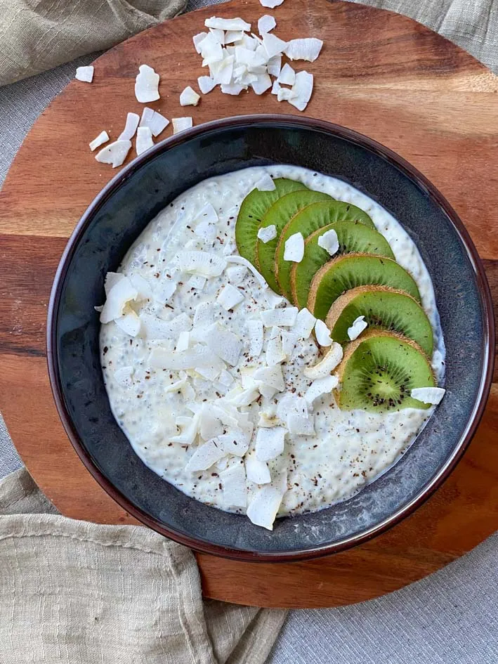 Protein Chiapudding mit Kokos und Vanille