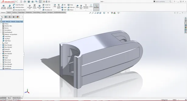 Remodelliertes Duschkopfhalter-Design in SOLIDWORKS 2016