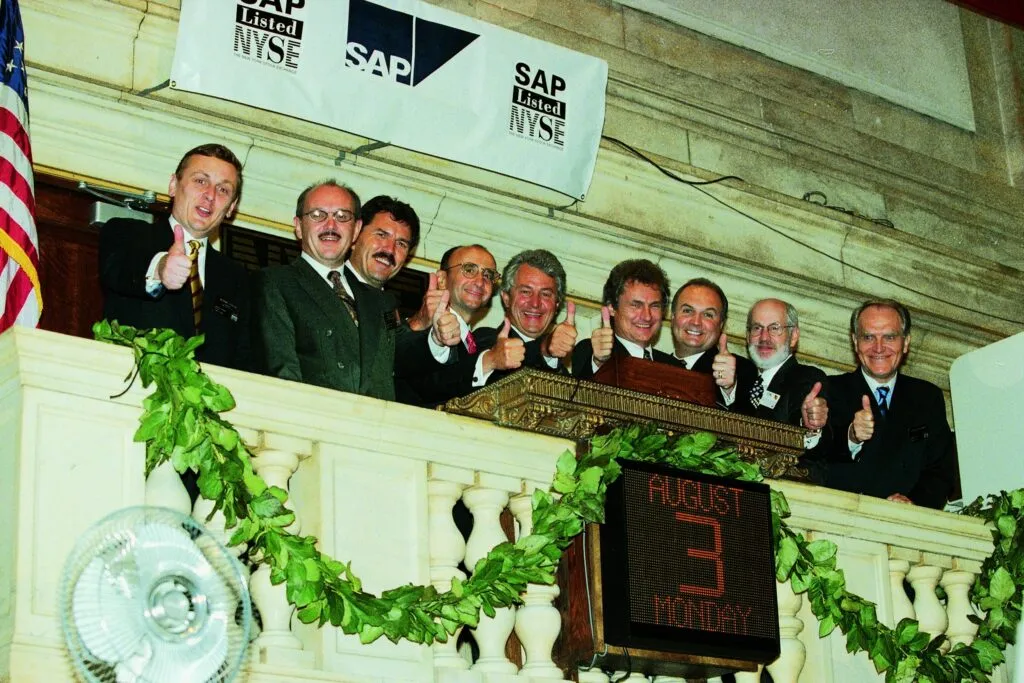 SAP Börsennotierung an der New York Stock Exchange