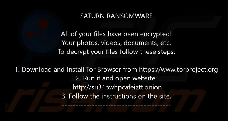 Saturn-Hintergrundbild