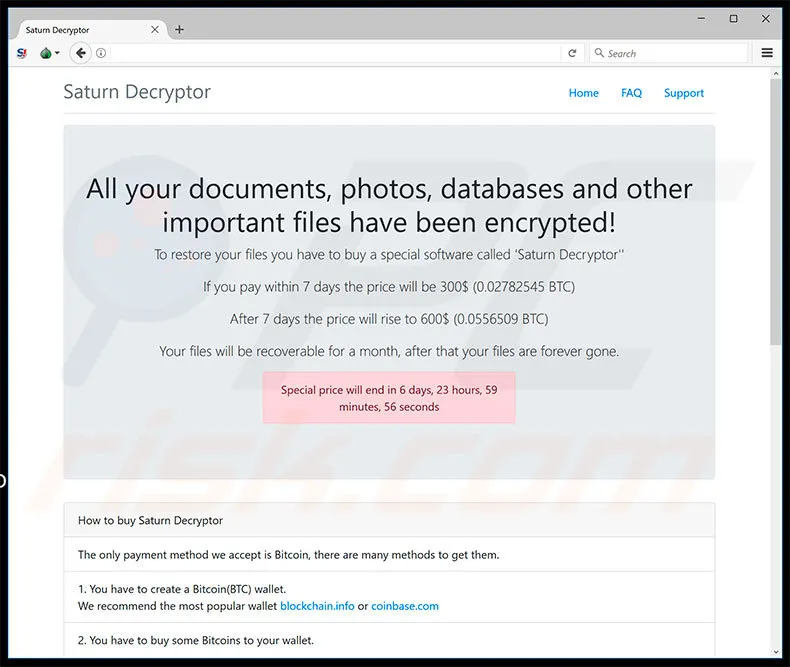 Saturn-Webseite (Startseite)