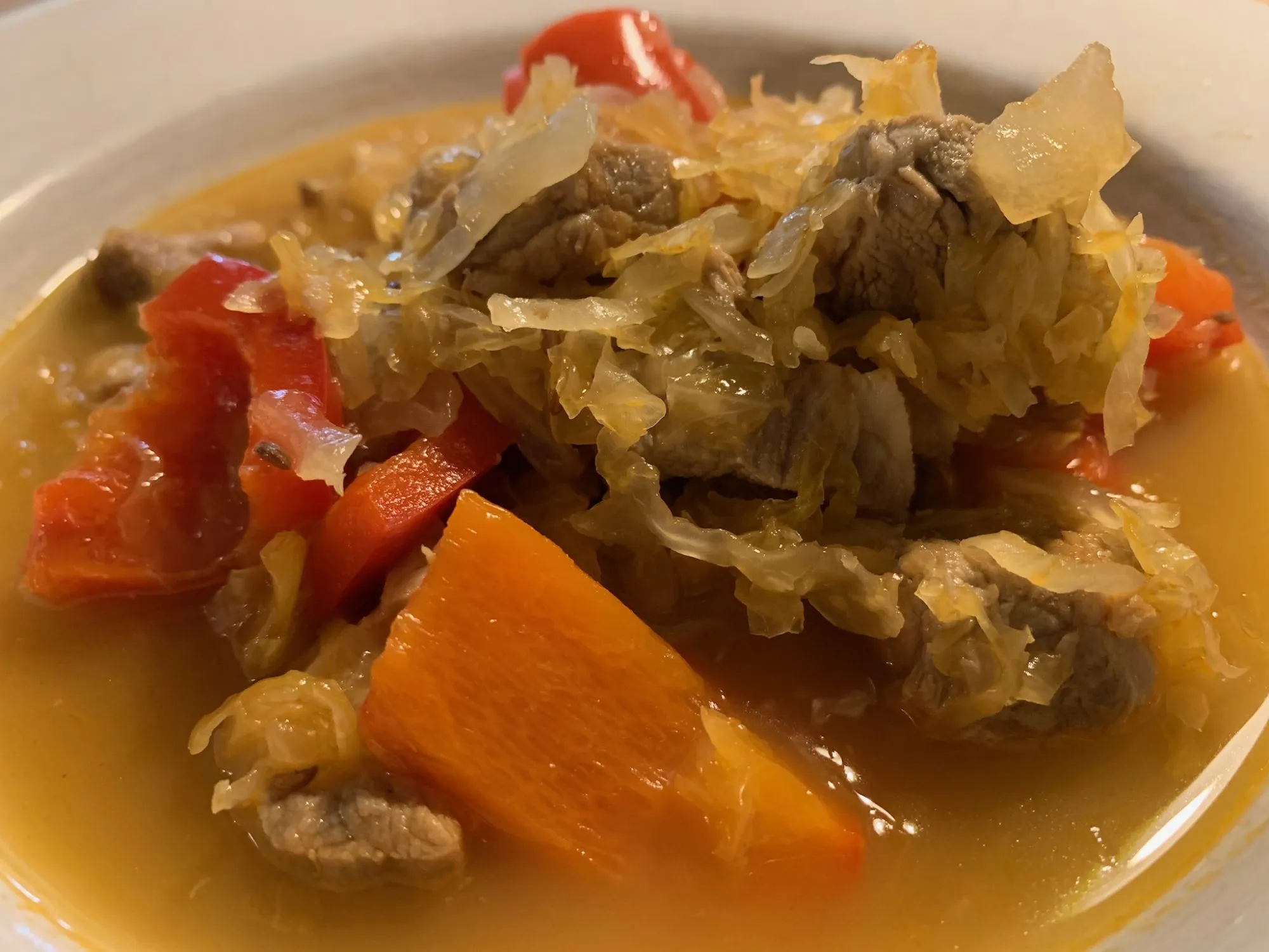 Sauerkrautgulasch