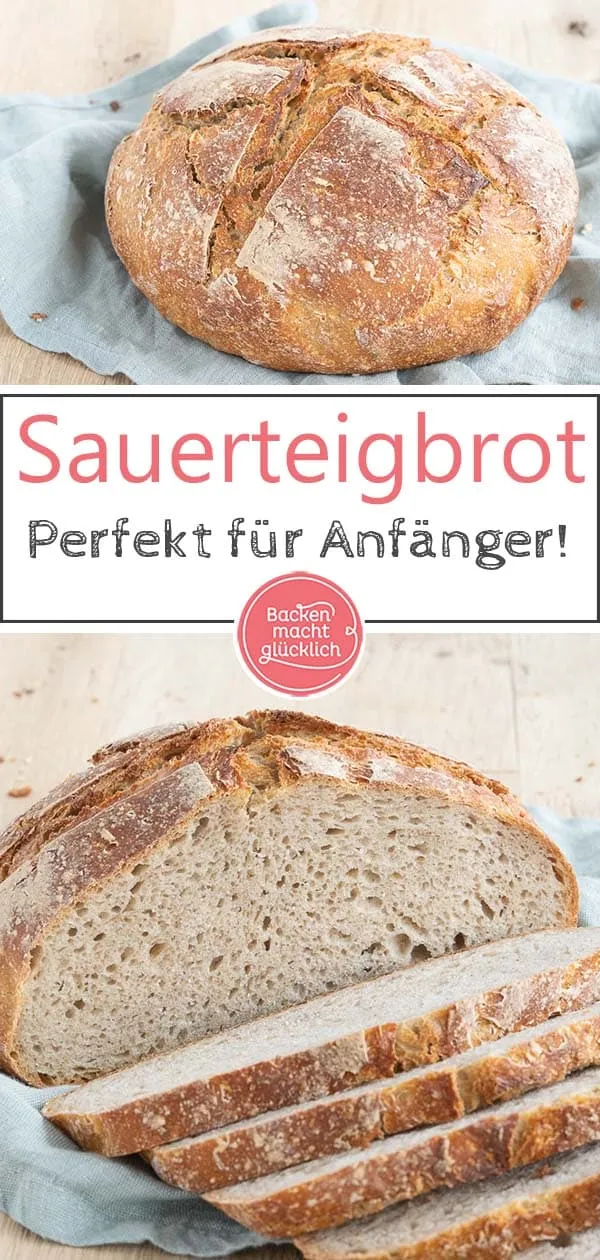 Sauerteigbrot mit knuspriger Kruste und weicher Krume