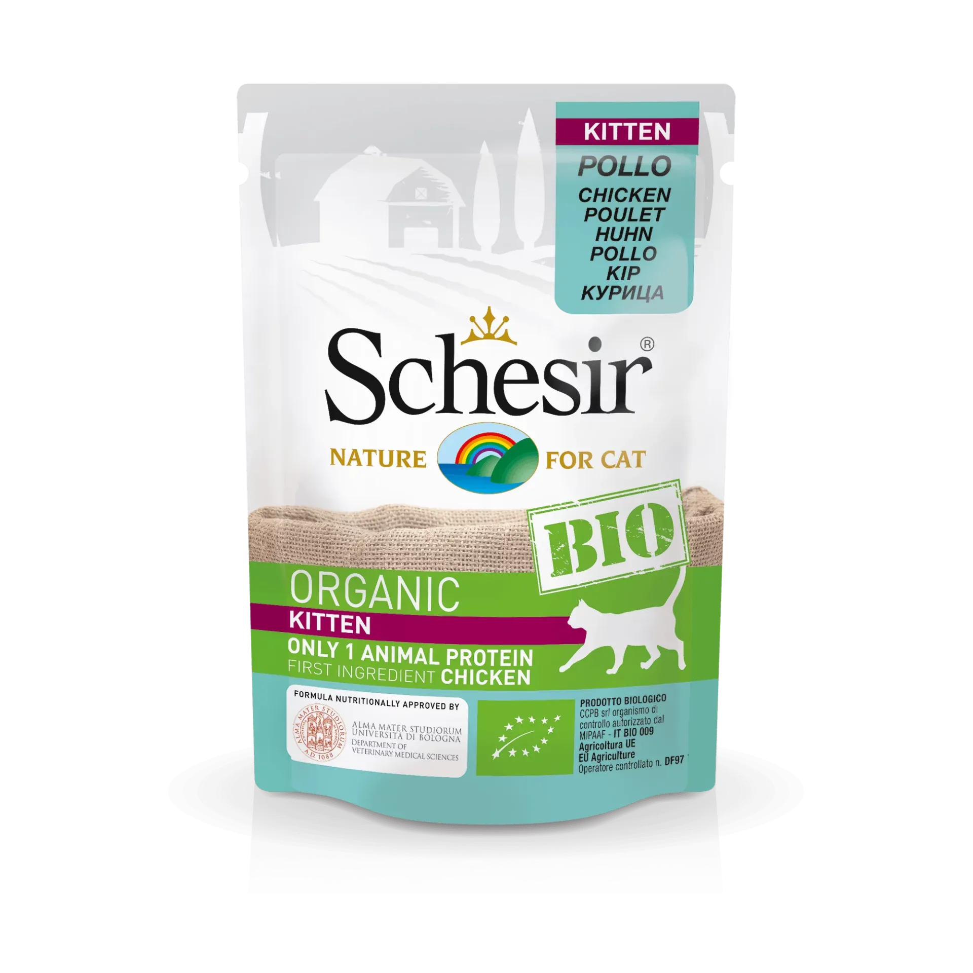 Schesir Bio Katzenfutter für Kätzchen mit Huhn