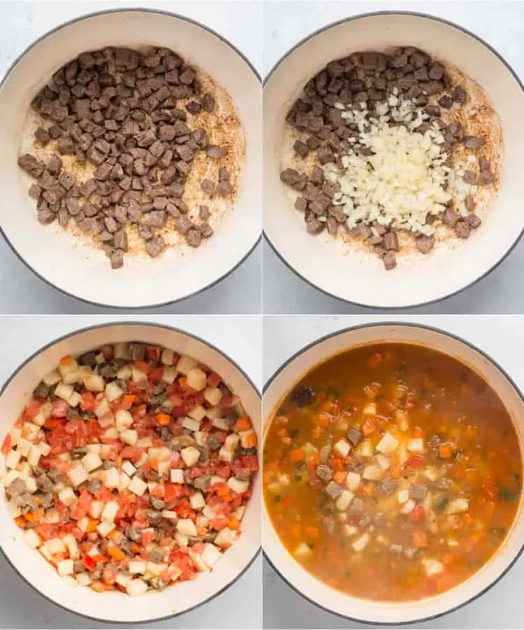 Schritt-für-Schritt-Anleitung zur Zubereitung von usbekischem Lagman.