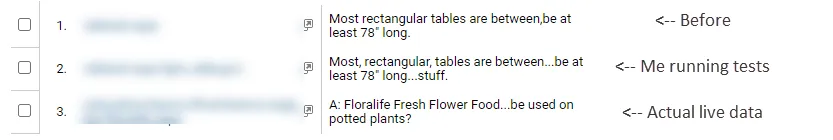 Screenshot: Beispielbericht für Featured Snippet Klicks in Google Analytics