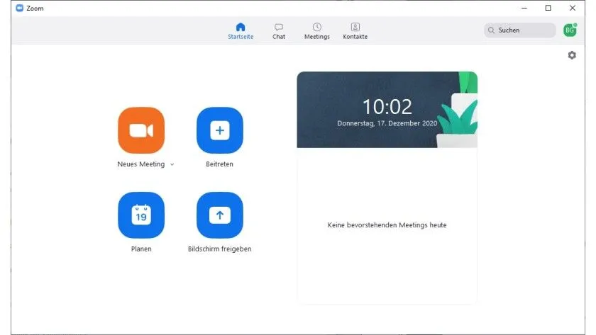 Screenshot der Zoom-Oberfläche, der die Planung eines Meetings zur Umgehung des 40-Minuten-Limits darstellt.