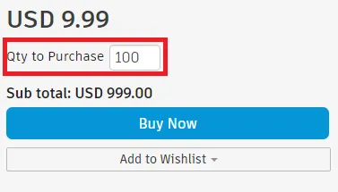 Screenshot: Option für Mehrfachkauf im Autodesk App Store