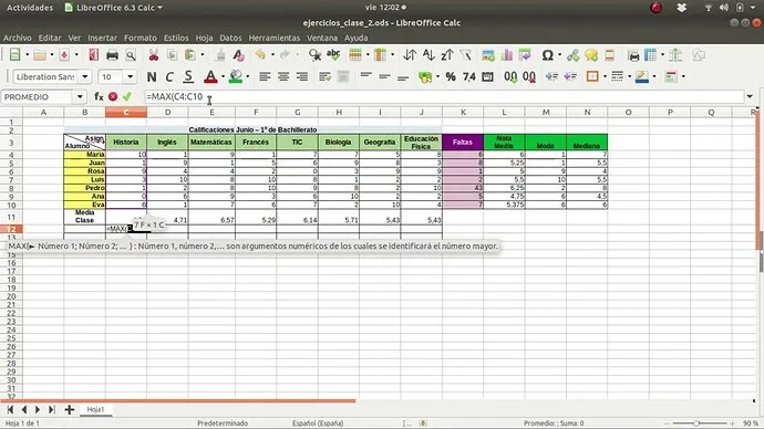 Screenshot von LibreOffice Calc mit angezeigtem Formel-Tooltip für SVERWEIS (VLOOKUP)