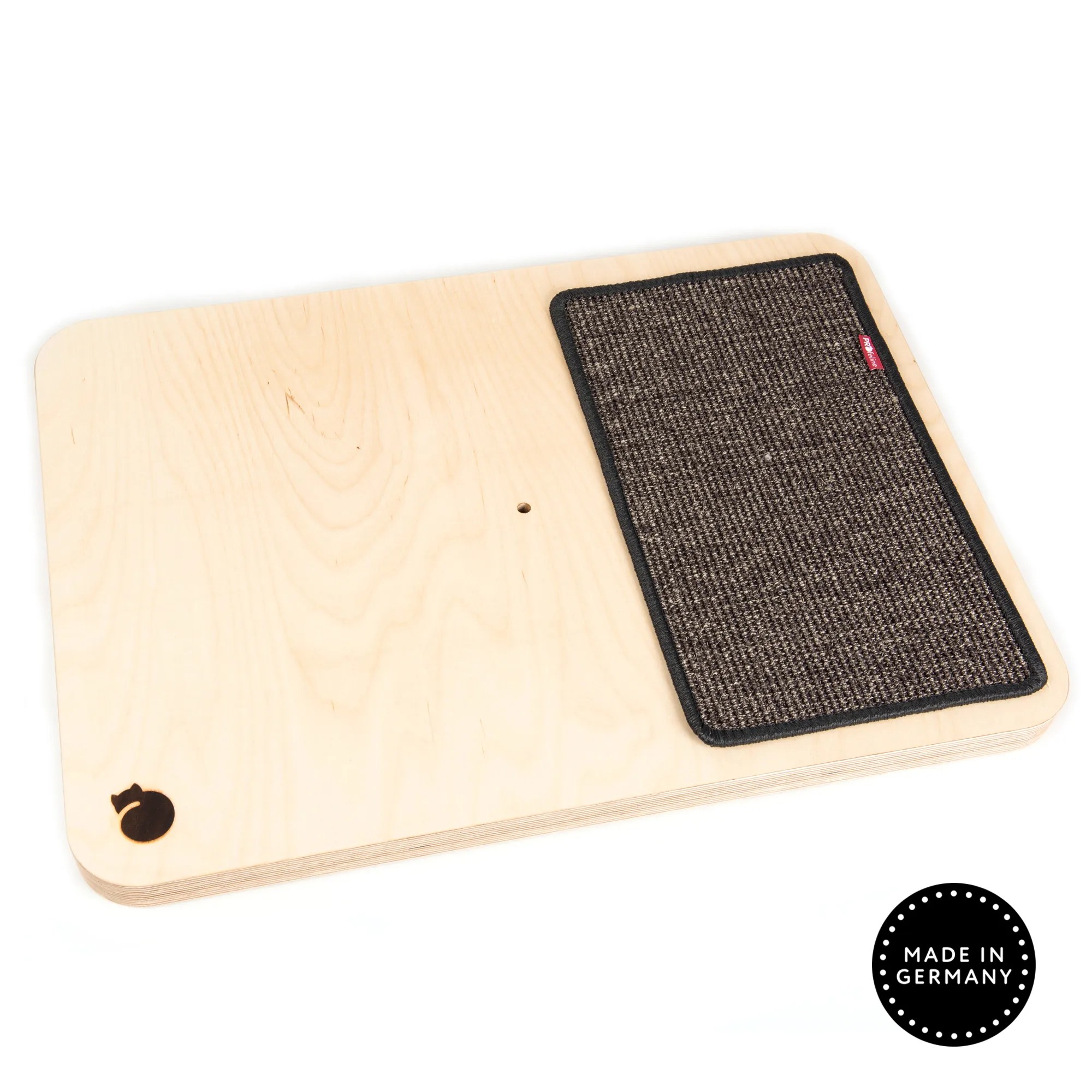 Sisal Kratzmatte Anthrazit auf Birke