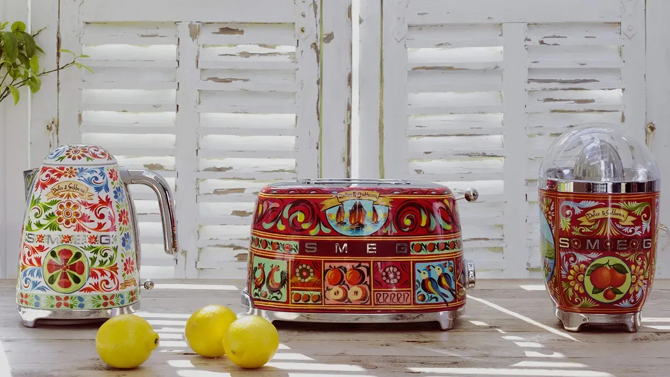 Smeg Sicily is my love Toaster, Wasserkocher und Saftpresse im mediterranen Ambiente