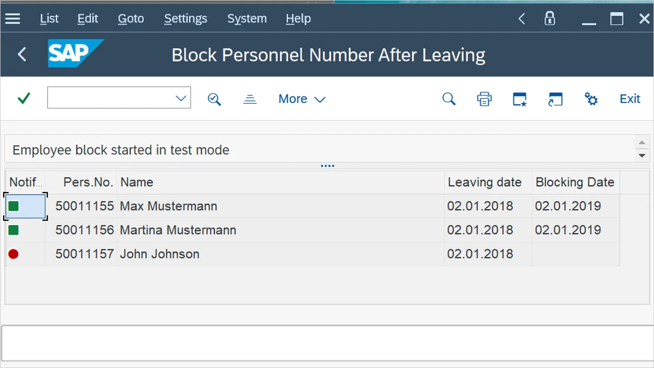 Sperrung eines Mitarbeiters nach dessen Austritt in SAP S/4HANA 2022