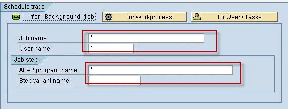 ST12 Trace Konfiguration für die geplante Verfolgung von Batch-Jobs