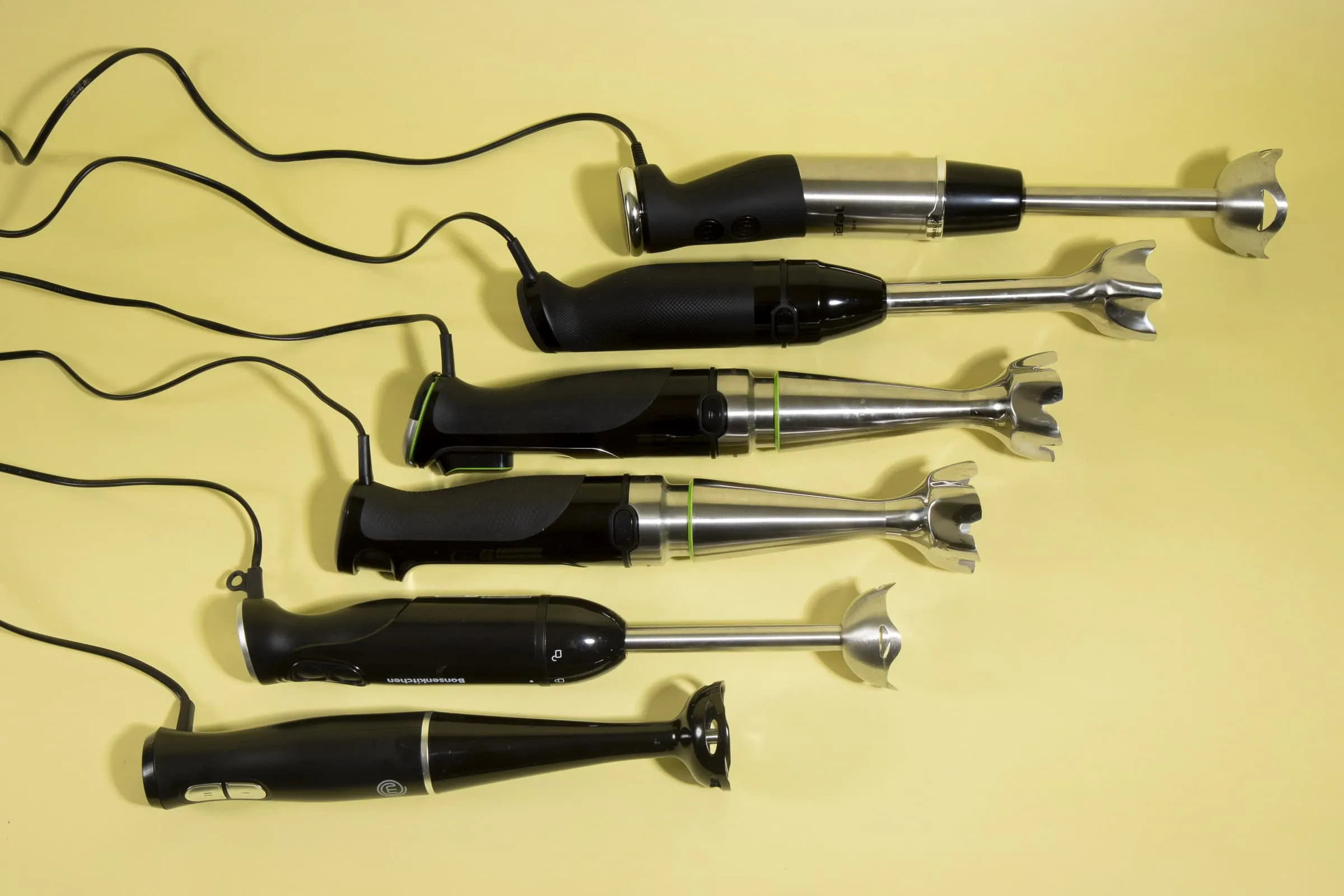 Stabmixer Test: Gruppenbild Stabmixer