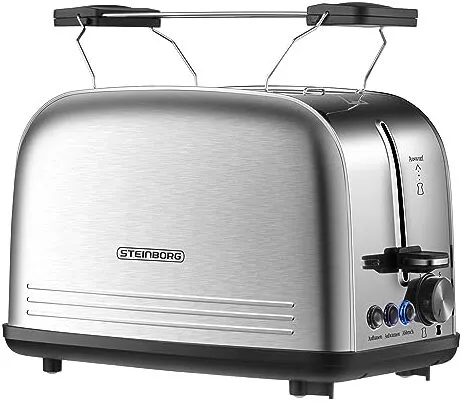 Steinborg 2071 klassischer Edelstahl Toaster