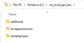 Struktur der lokalen Ordner für SAP CARAB