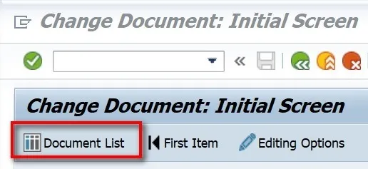 Suchkriterien in der Belegliste von SAP FB02