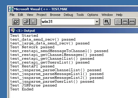 Testergebnisse im Visual C++ Debugger